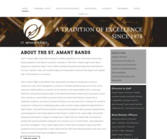 Staband.com(The St. Amant High School Band Program) Screenshot