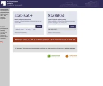 Stabikat.de(StaBiKat Start ) Screenshot