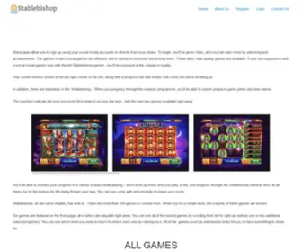 Stablebishop.com(Home Page) Screenshot