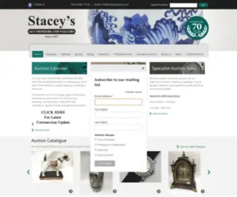 Staceyauction.com(Stacey's Auctioneers and Valuers) Screenshot