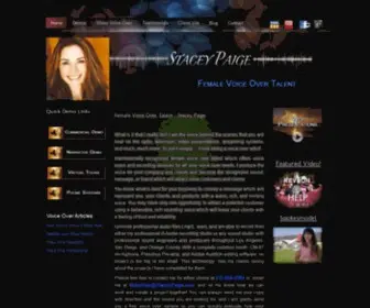 Staceypaige.com(Voice Acting) Screenshot