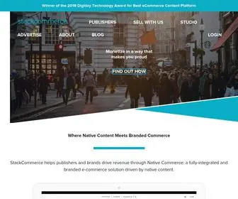 Stackcommerce.com(Commerce Platform for Publishers & Brands) Screenshot