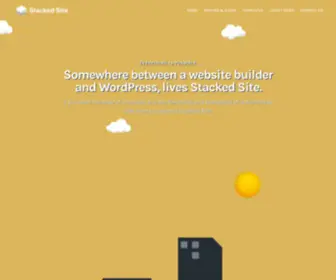 Stackedsite.com(Build easy and elegant websites) Screenshot