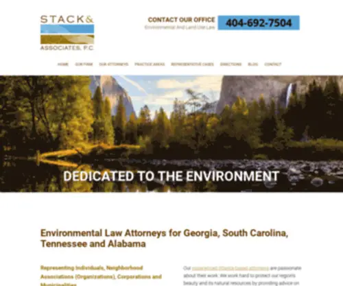 Stackenvirolaw.com(Environmental Law Attorney for Georgia) Screenshot