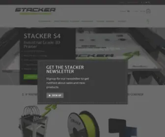 Stacker3D.com(STACKER INDUSTRIAL GRADE 3D PRINTERS) Screenshot