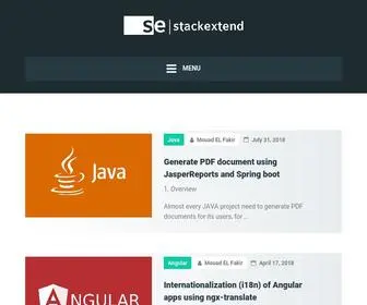 Stackextend.com(Stackextend) Screenshot