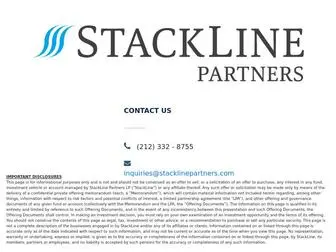 Stacklinepartners.com(Stackline Partners) Screenshot