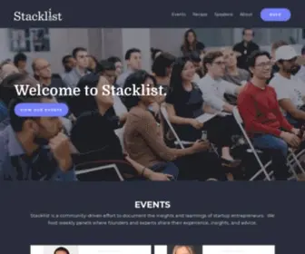 Stacklist.com(The Daily Stack) Screenshot