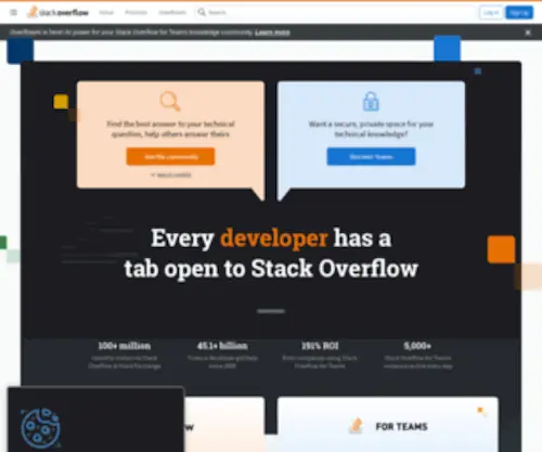 Stackoverflow.com(Stack Overflow) Screenshot
