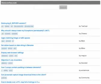 Stackoverflow.mobi(Stackoverflow mobi) Screenshot