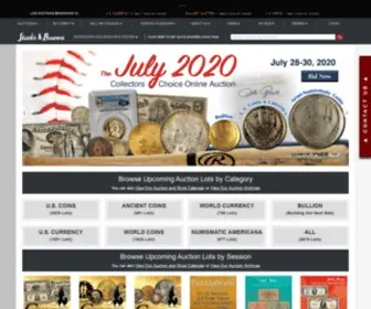 Stacks.com(Stack's Bowers Coin and Currency Auctions) Screenshot