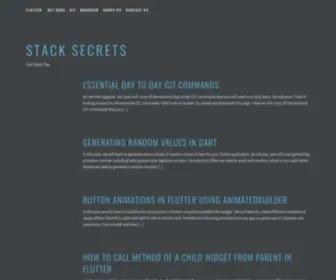 Stacksecrets.com(Stack Secrets) Screenshot