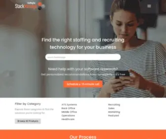 Stackvantage.com(Find Staffing and Recruiting Technology) Screenshot