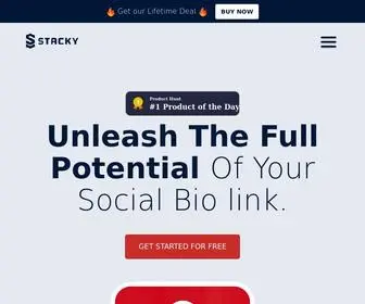 Stacky.me(Social Bio Link Management Tool) Screenshot