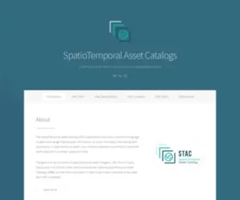 Stacspec.org(SpatioTemporal Asset Catalog) Screenshot