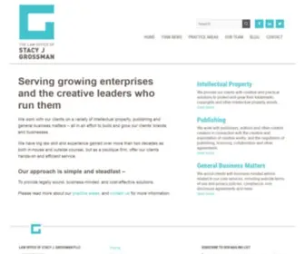 Stacygrossmanlaw.com(Serving growing enterprises and the creative leaders who run them) Screenshot