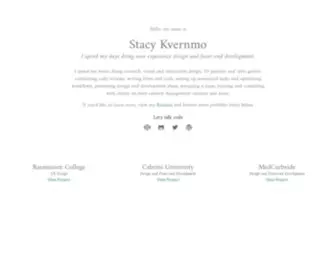 Stacykvernmo.com(Stacy Kvernmo) Screenshot