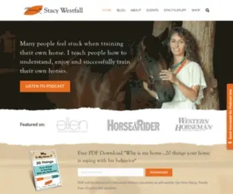 Stacywestfallhorseblog.com(Stacy Westfall) Screenshot