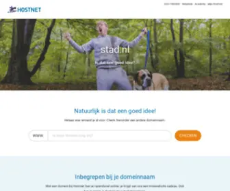 Stad.nl(Domeinnaam registreren bij Hostnet: MAKKELIJK) Screenshot