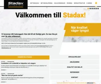 Stadax.com(Betongsanering och högglanspolerad betong) Screenshot