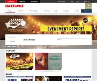 Stadefrance.com(Achetez vos billets sur la billetterie officielle du Stade de France) Screenshot