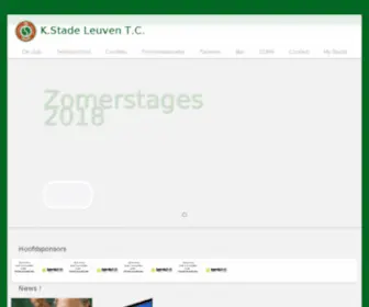 Stadeleuventennis.be(Stade Leuven Tennis) Screenshot