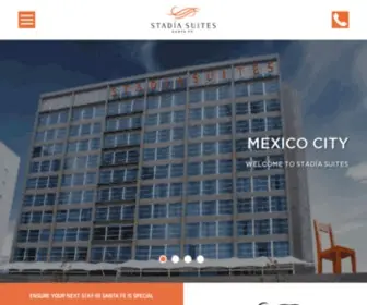 Stadiasuites.com(Hoteles con habitaciones y suites equipadas tipo departamento) Screenshot