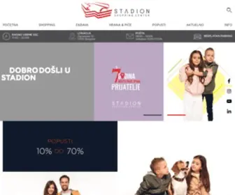 Stadionshoppingcenter.rs(Stadion Shopping Center Beograd) Screenshot