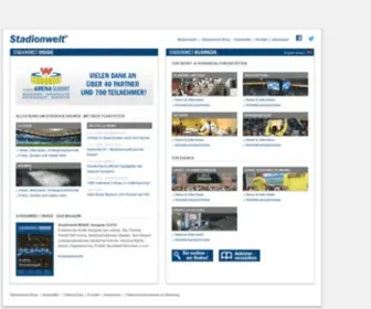 Stadionwelt.de(Portal mit nationalen und internationalen Fußball) Screenshot