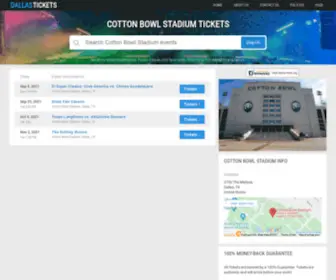 Stadium-Dallas.org(Cotton Bowl Stadium Tickets) Screenshot