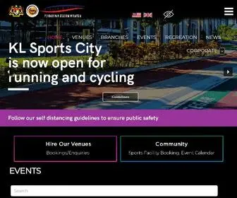 Stadium.gov.my(Perbadanan Stadium Malaysia) Screenshot