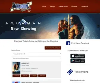 Stadiumcinemas.com(Showtimes for Payson) Screenshot