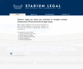 Stadiumlegal.com.au(Stadium Legal) Screenshot