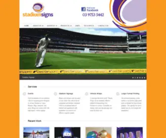 Stadiumsignsevents.com.au(Stadium Signs) Screenshot