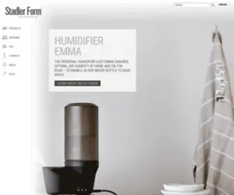 Stadlerform.com(Stadler Form ensures optimal indoor climate) Screenshot