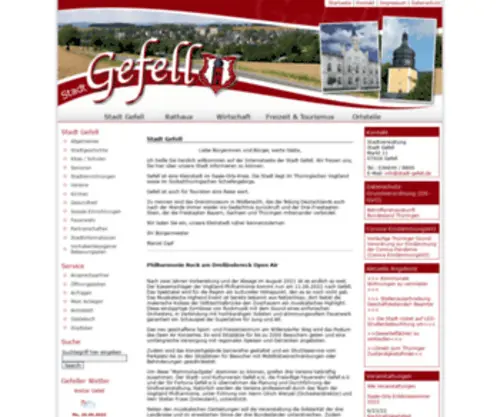 Stadt-Gefell.de(Stadt Gefell) Screenshot