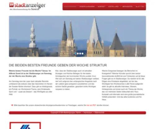 Stadtanzeiger-Soest.de(Sie sind das Sprachrohr in der Region) Screenshot