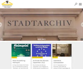 Stadtarchiv-Frechen.de(Stadtarchiv Frechen) Screenshot