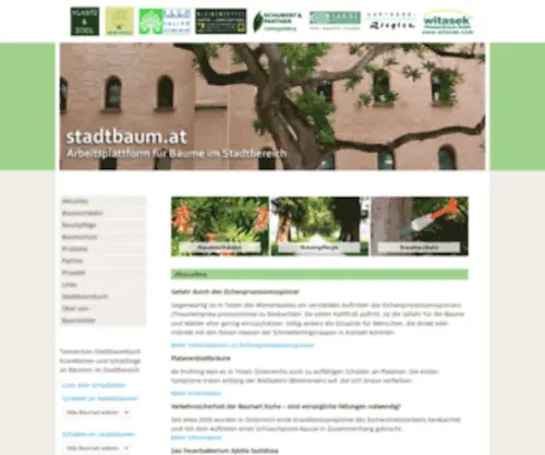 Stadtbaum.at(Baumkrankheiten, Schäden an Bäumen, Baumpflege) Screenshot