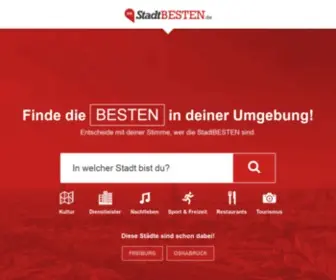 Stadtbesten.de(Das erklärte Ziel von STADTBESTEN®) Screenshot