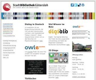 Stadtbibliothek-Guetersloh.de(Gütersloh) Screenshot
