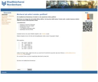 Stadtbuecherei-Nordenham.de(Mit einem kostenlosen Büchereiausweis stehen Dir sämtliche Medien zur Verfügung) Screenshot