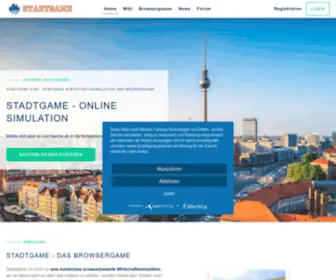 Stadtgame.com(Wirtschaftssimulation) Screenshot
