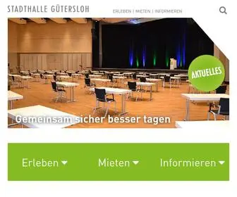 Stadthalle-GT.de(Stadthalle Gütersloh) Screenshot