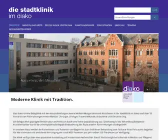 Stadtklinik-Diako.de(Die stadtklinik im diako) Screenshot