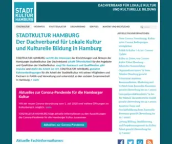 Stadtkultur-HH.de(STADTKULTUR HAMBURG) Screenshot