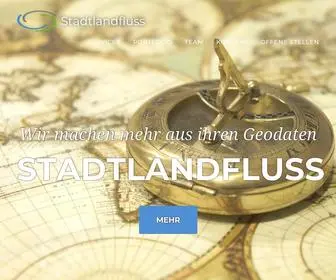 Stadtlandfluss.ch(GIS, Geoinformatik, Webapplikationen und Apps für Mobiledevices) Screenshot