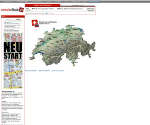Stadtplandienst.ch(Stadtpläne) Screenshot