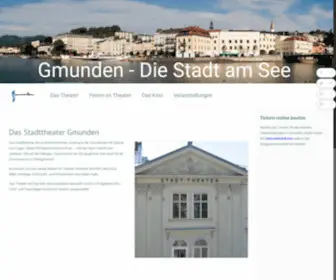 Stadttheatergmunden.at(Die Stadt am See) Screenshot