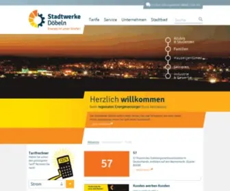 Stadtwerke-Doebeln.de(Döbeln) Screenshot